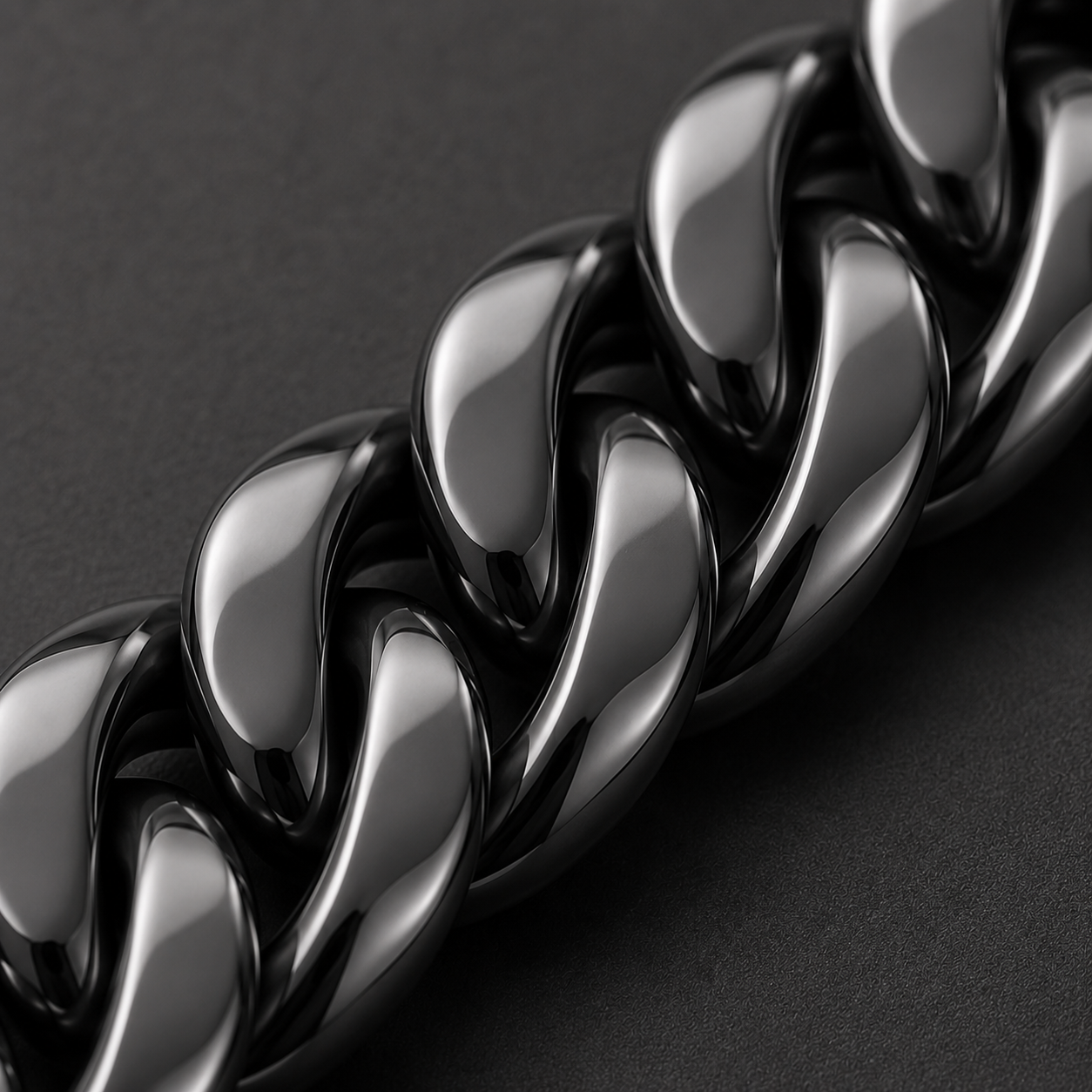 Cuban Chain (Black) - 8.5mm