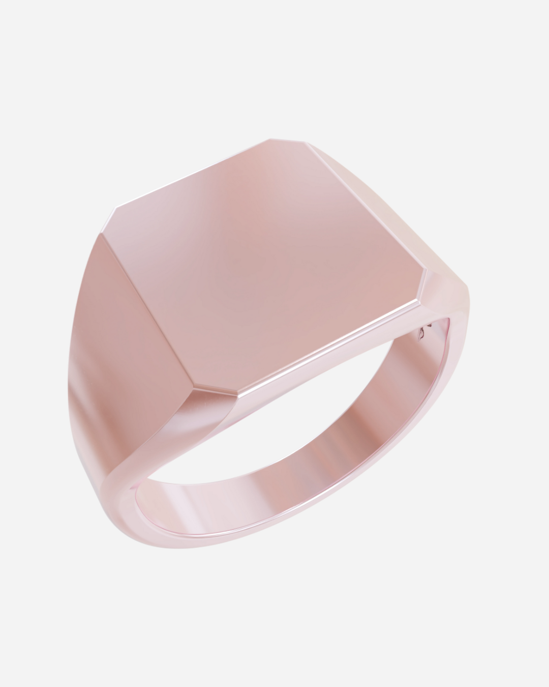 Asscher Signet Ring