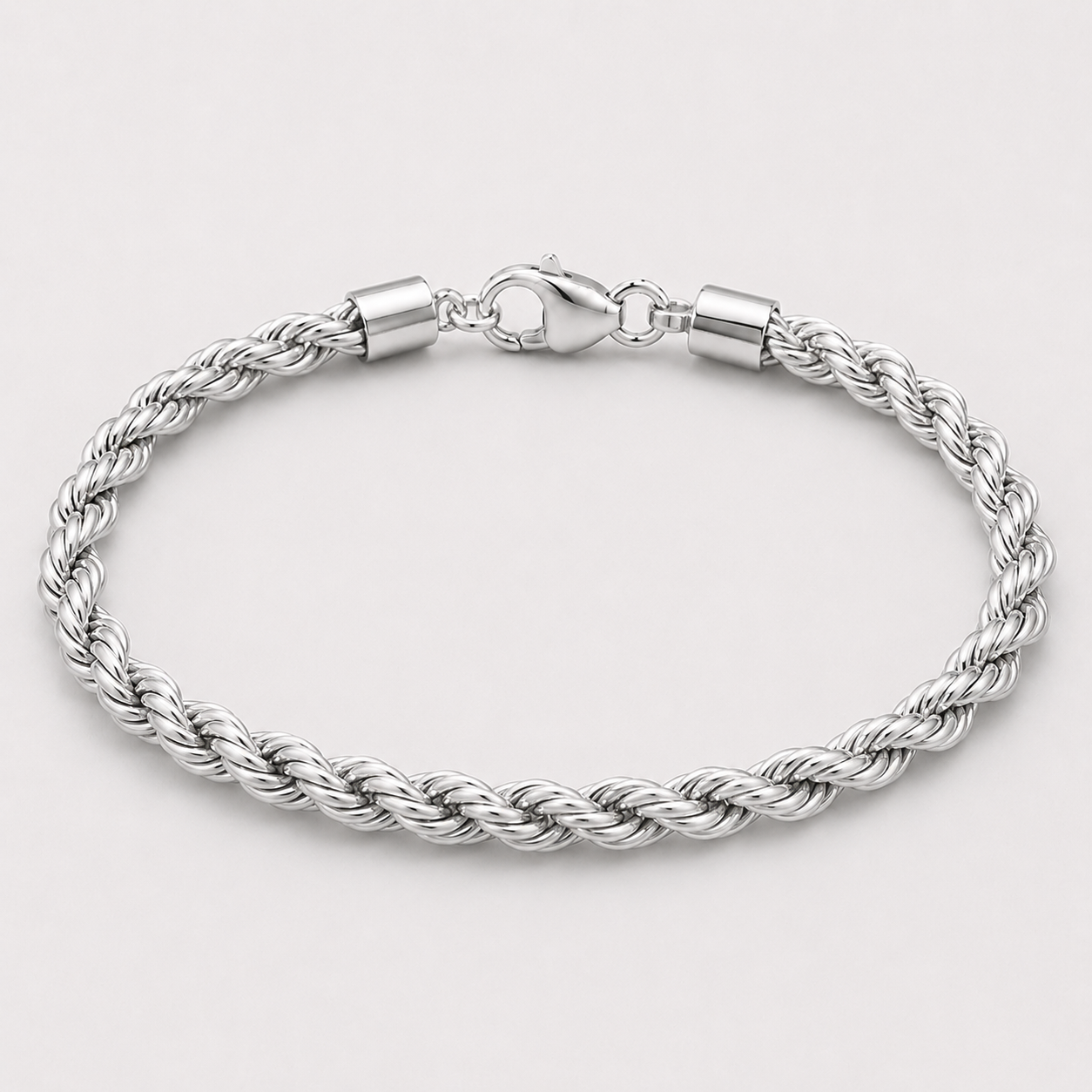 Rope Bracelet (Sterling Silver) - 3.7mm