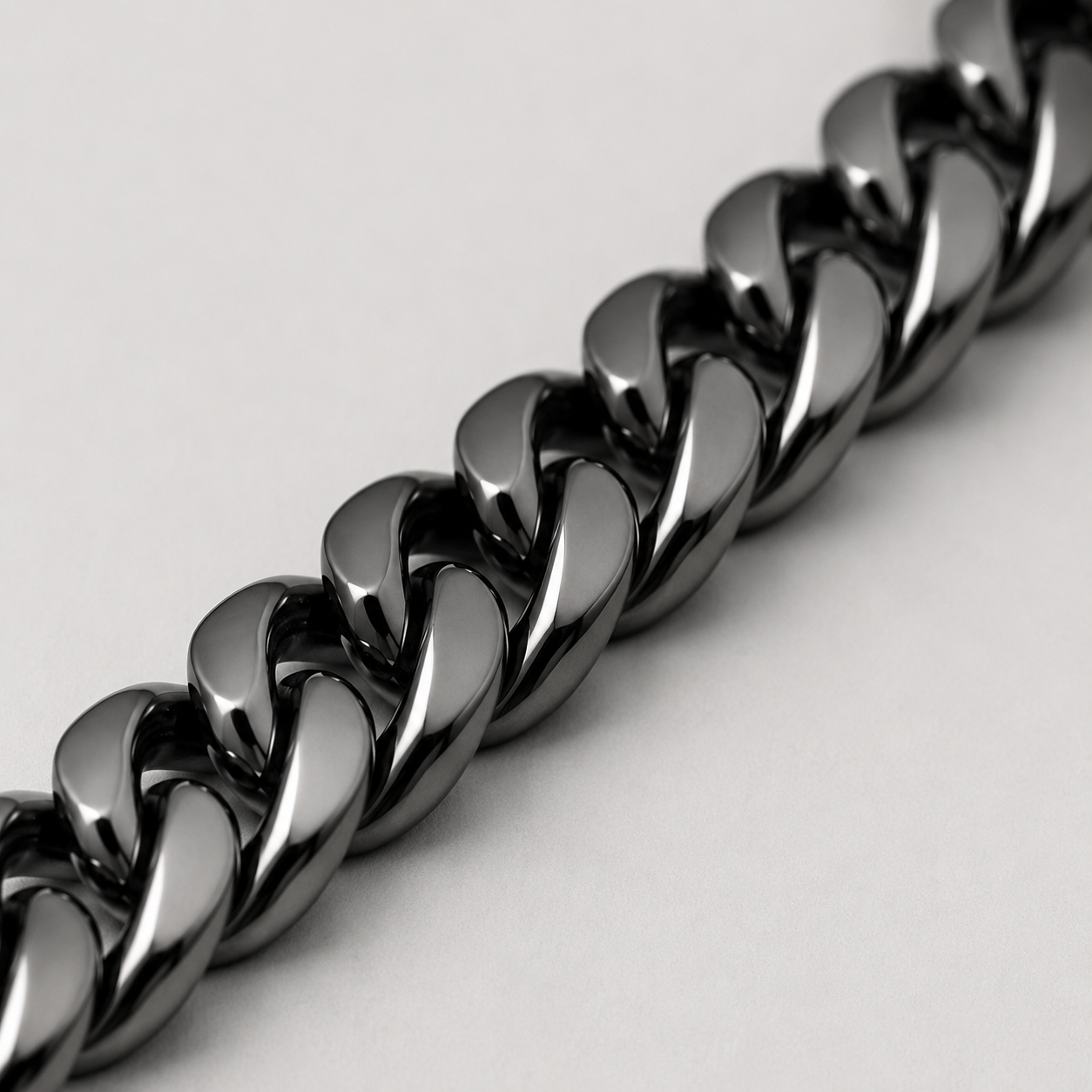 Cuban Chain (Black) - 4mm