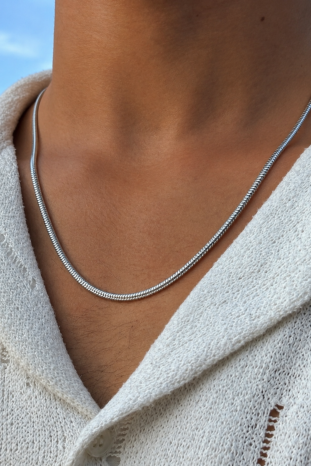 Snake Chain (Sterling Silver) - 4mm