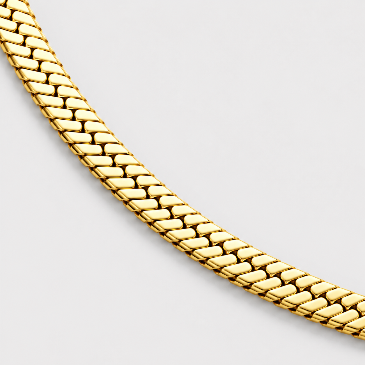 Herringbone Chain (9k Gold) - 3mm