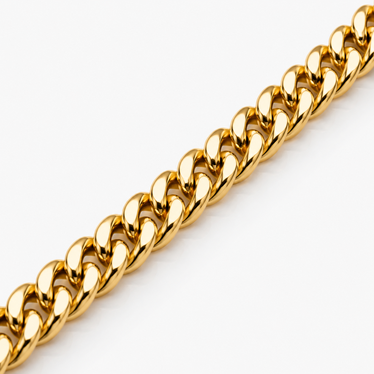 Cuban Chain (18ct Gold) - 4mm