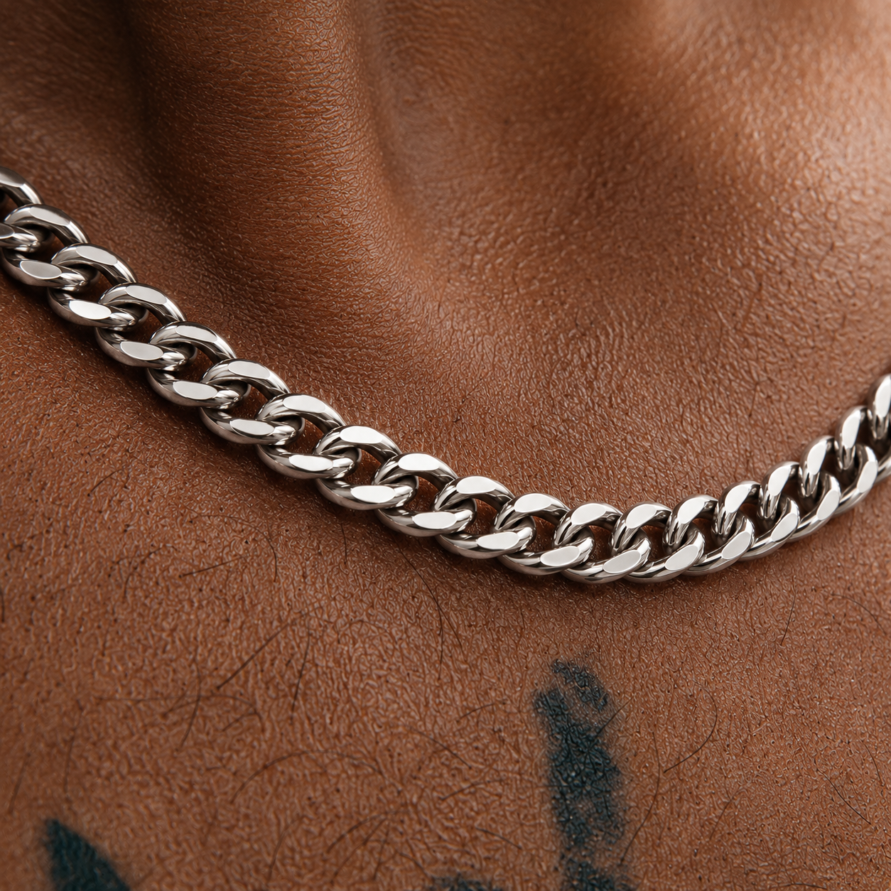 Curb Chain (9k White Gold) - 5.5mm