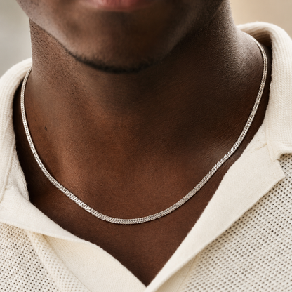 Herringbone Chain (Sterling Silver) - 3mm