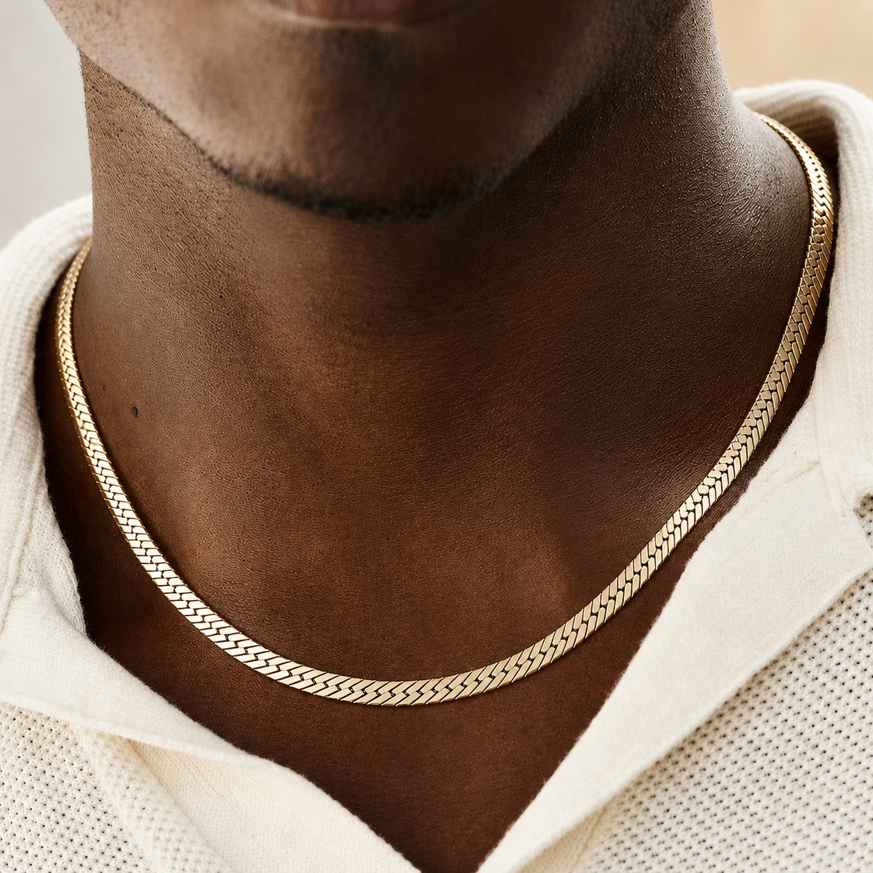Herringbone Chain (Sterling Silver) - 4.5mm