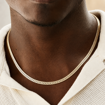 Herringbone Chain (Sterling Silver) - 4.5mm