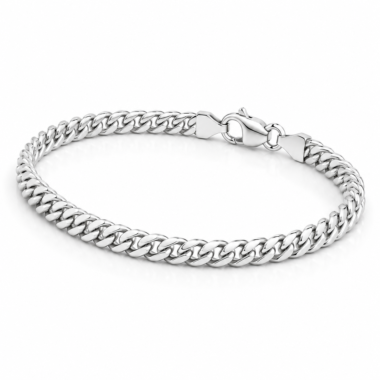 Cuban Bracelet (Sterling Silver) - 3mm
