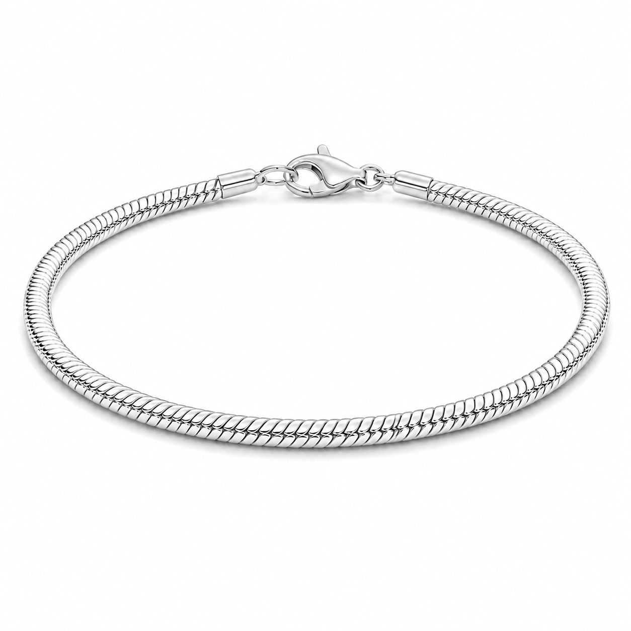 Snake Bracelet (Sterling Silver) - 4mm
