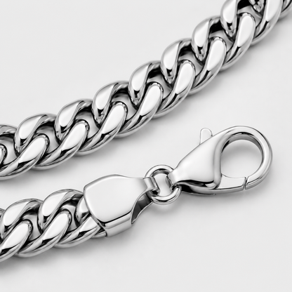 Cuban Chain (Sterling Silver) - 7mm