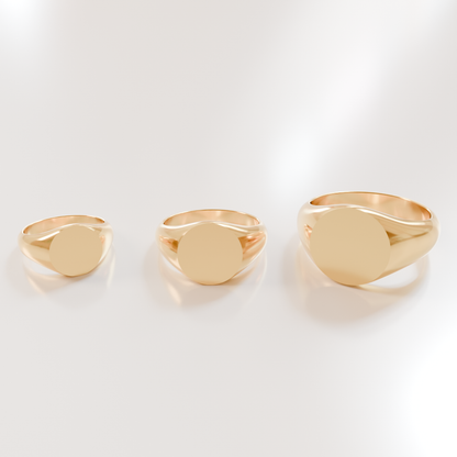 Round Signet Ring