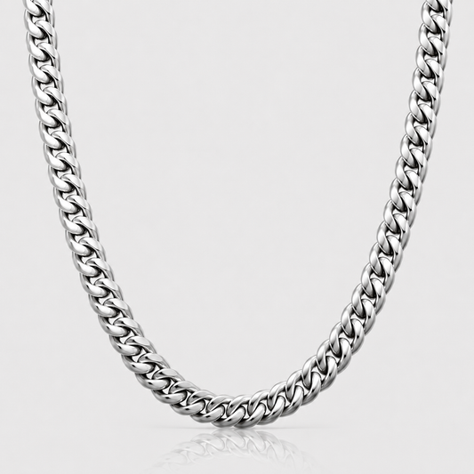 Cuban Chain (Sterling Silver) - 7mm