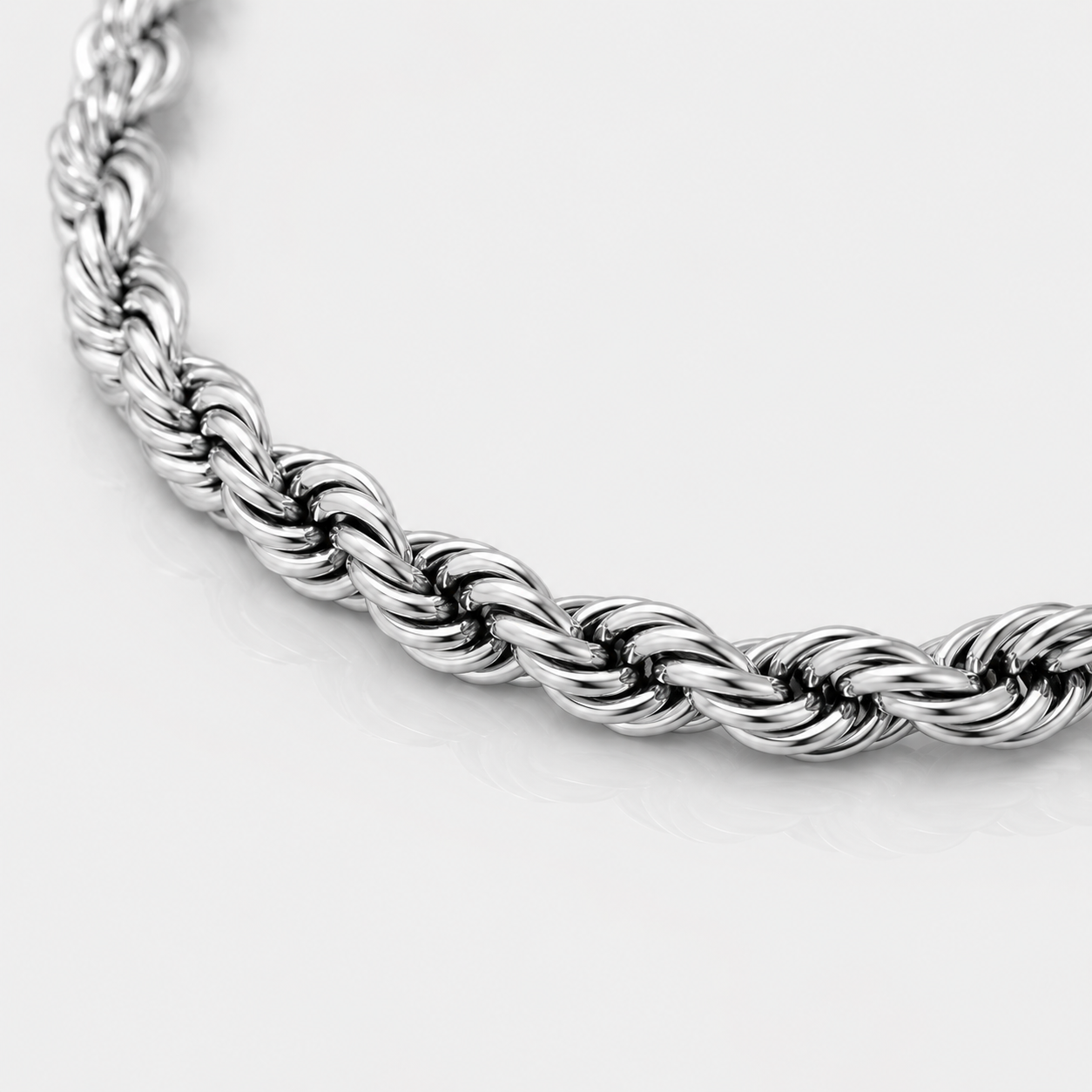 Rope Chain (3.7mm) - Silver