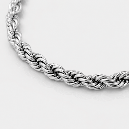 Rope Chain (3.7mm) - Silver