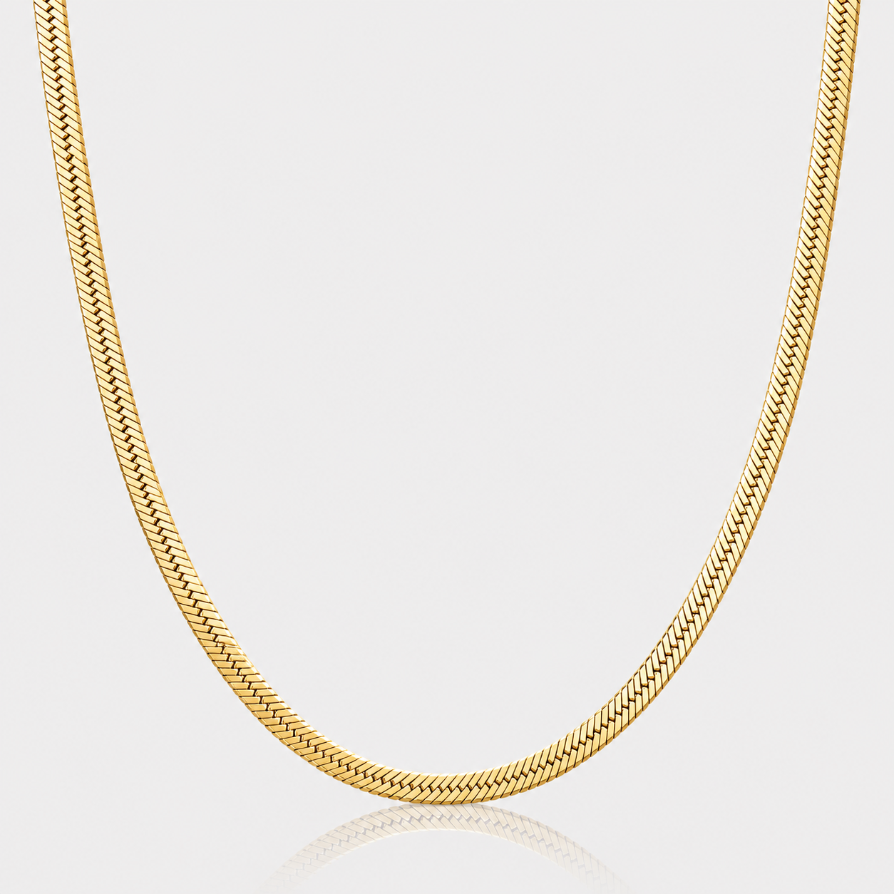Herringbone Chain (9k Gold) - 3mm