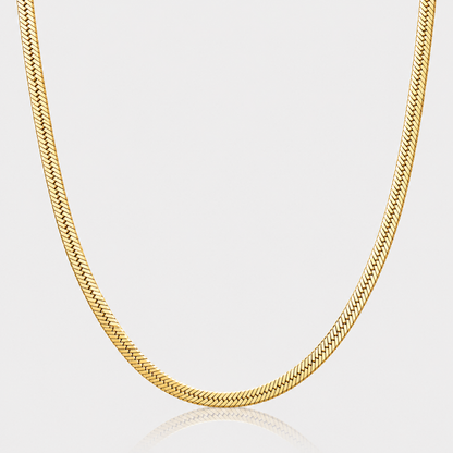 Herringbone Chain (9k Gold) - 3mm