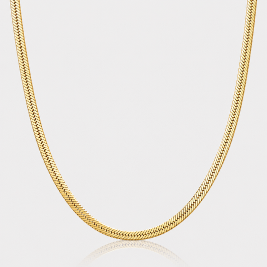 Herringbone Chain (9k Gold) - 3mm