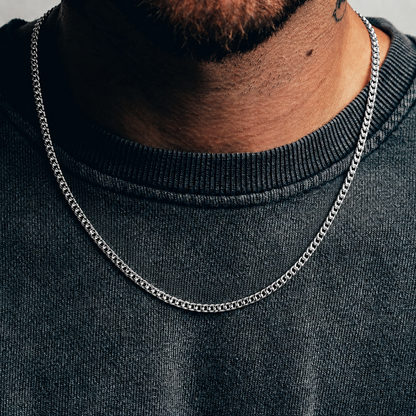 Cuban Chain (Sterling Silver) - 3mm