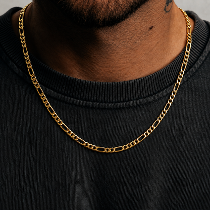Figaro Chain (Solid Gold) - 3mm
