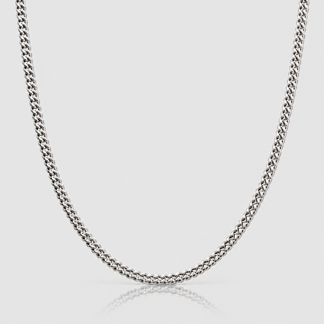 Cuban Chain (Sterling Silver) - 4mm