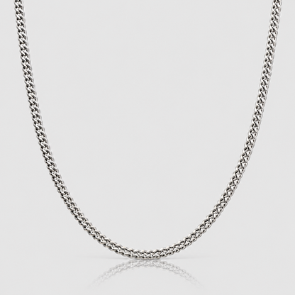 Cuban Chain (Sterling Silver) - 4mm