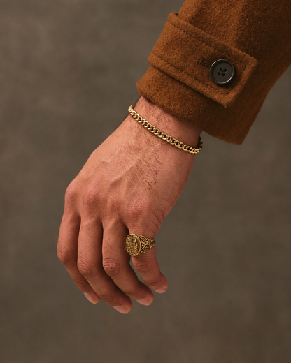 Cuban Bracelet (18ct Gold) - 4mm