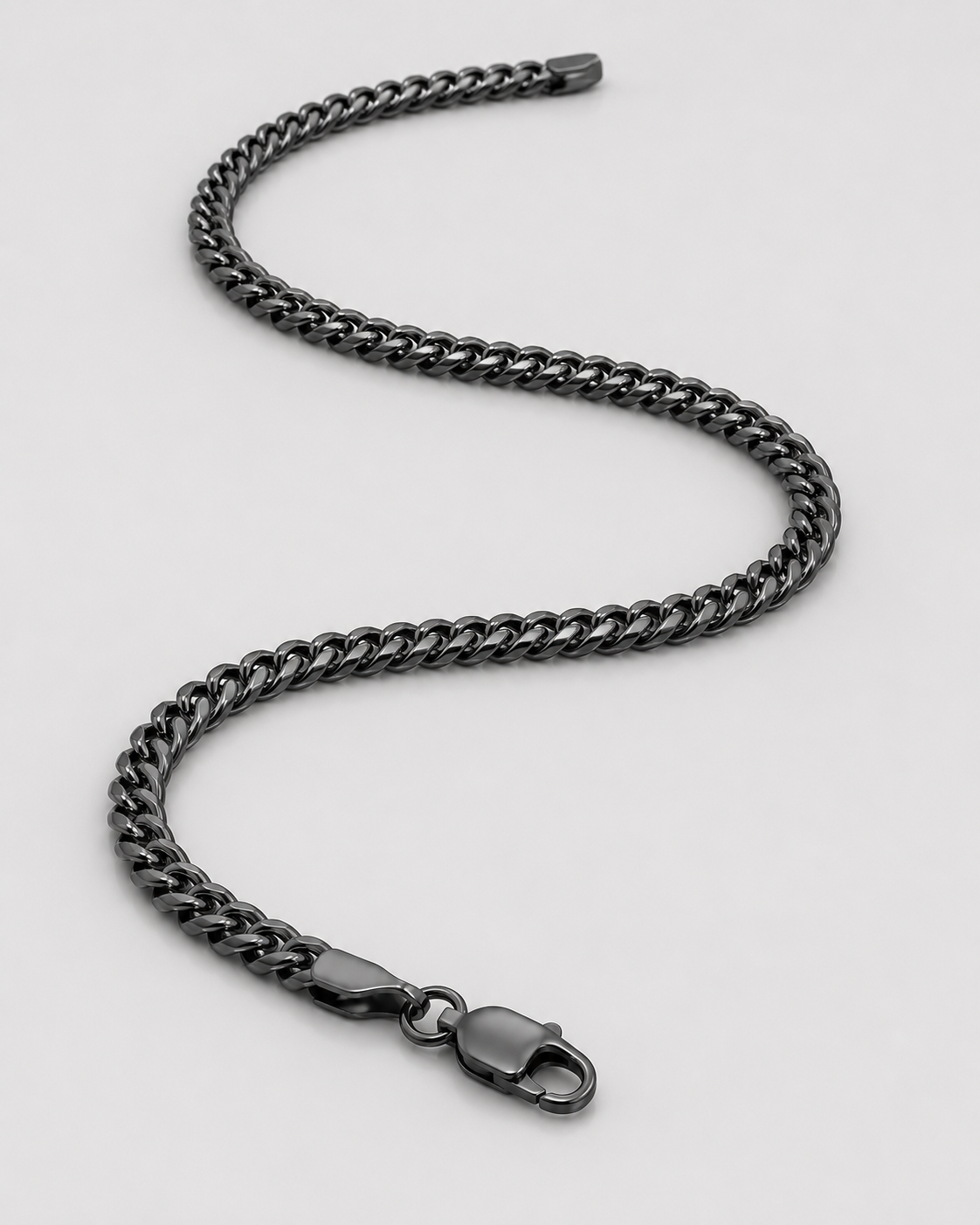Cuban Chain (Black) - 4mm
