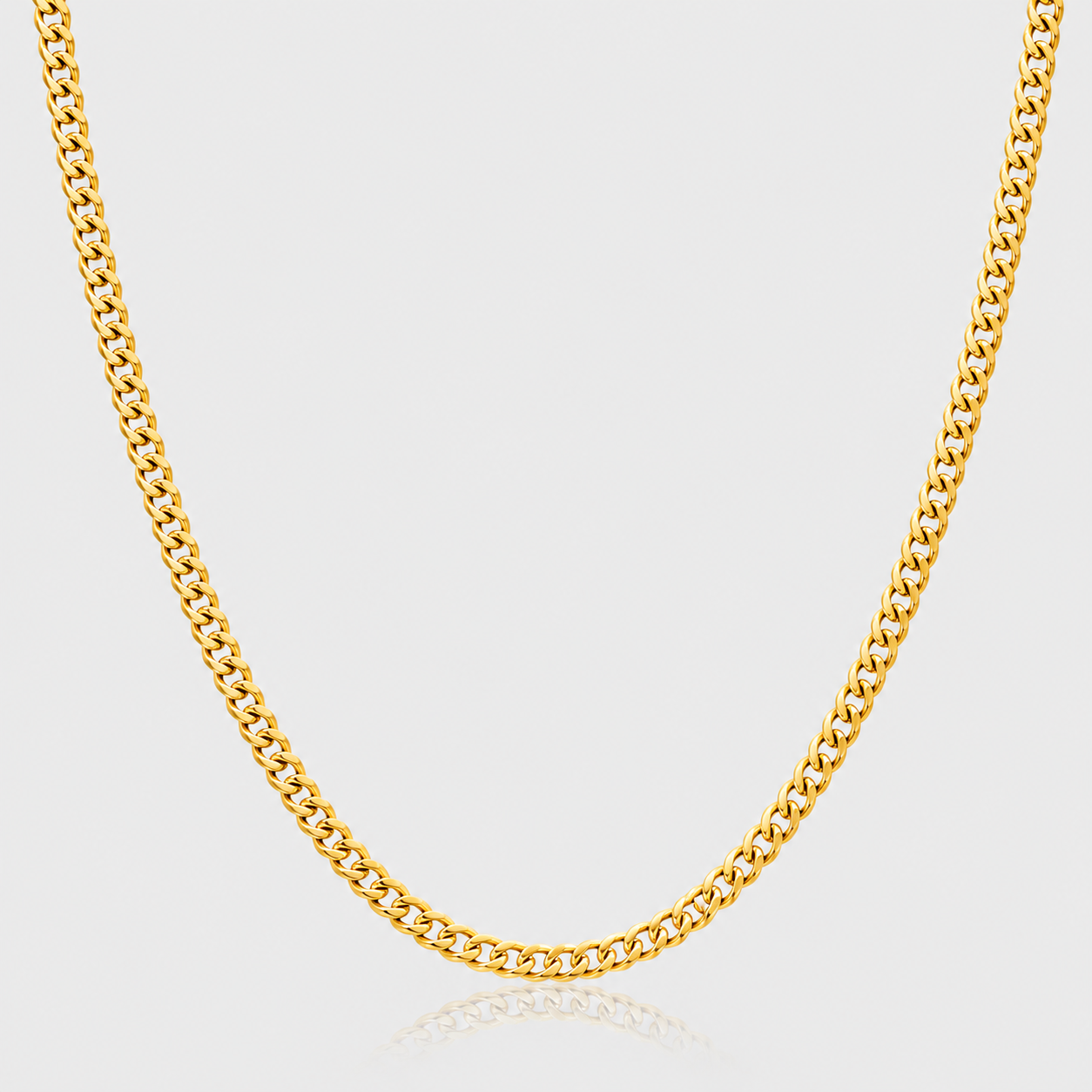 Curb Chain (9k Yellow Gold) - 4mm
