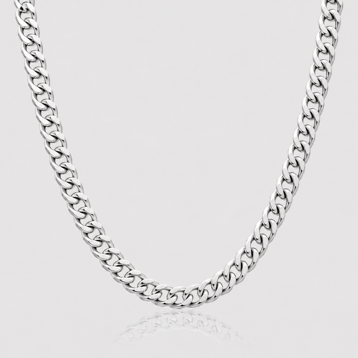 Curb Chain (9k White Gold) - 5.5mm