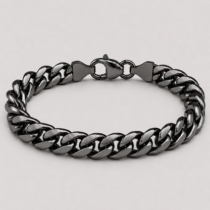 Cuban Bracelet (Black) - 7mm