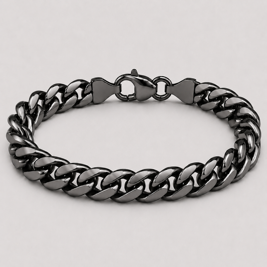 Cuban Bracelet (Black) - 7mm
