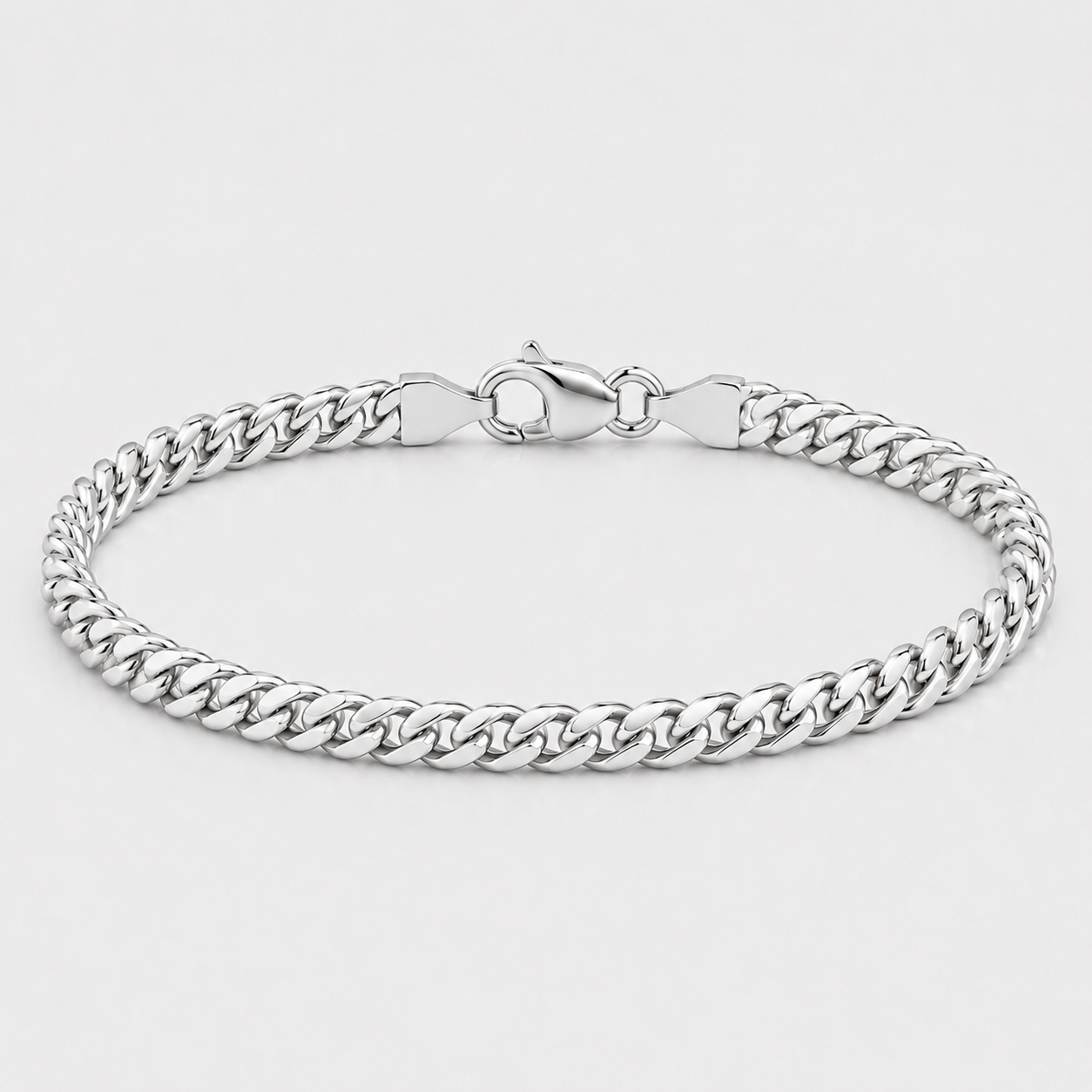 Cuban Bracelet (Sterling Silver) - 3mm