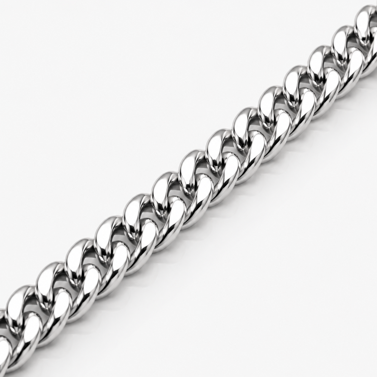 Cuban Chain (Sterling Silver) - 4mm