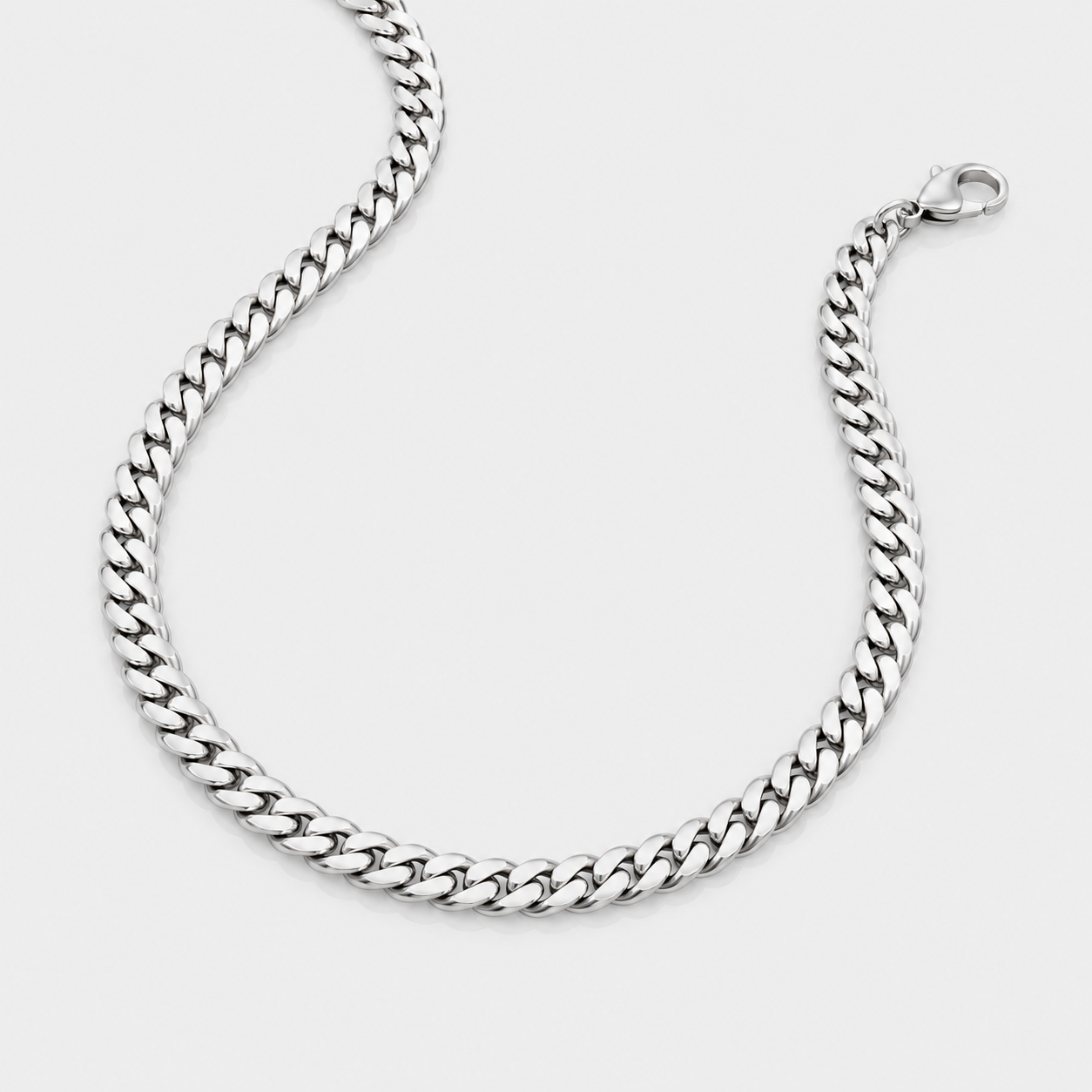 Cuban Chain (Sterling Silver) - 5mm