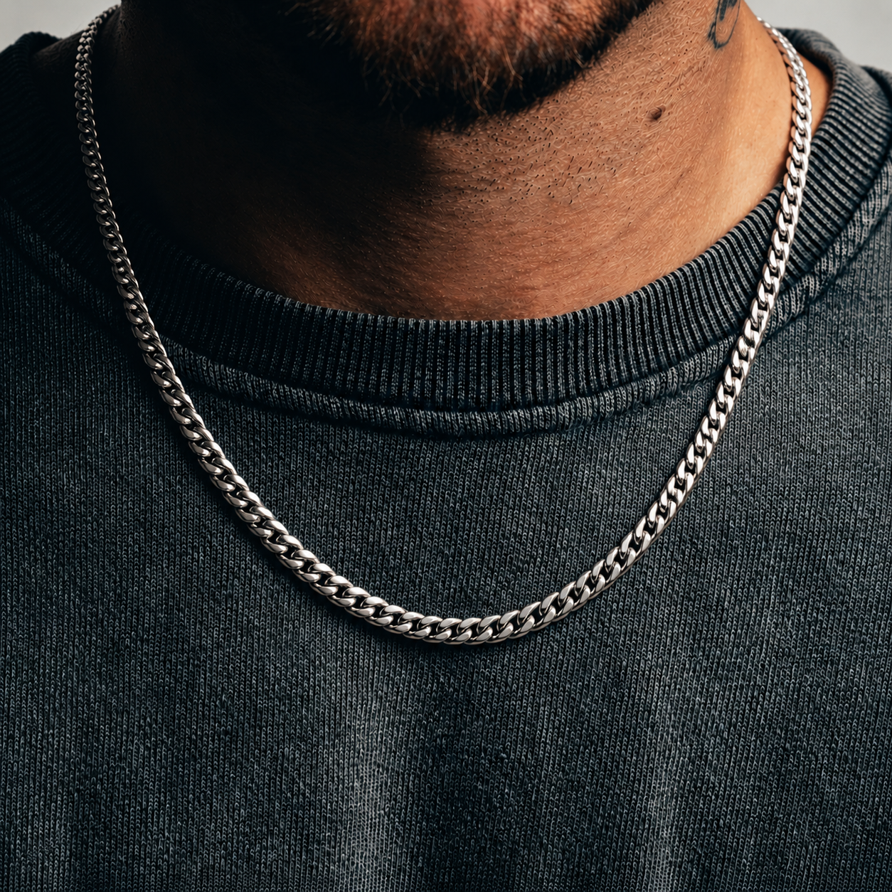 Cuban Chain (Sterling Silver) - 5mm