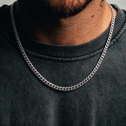 Cuban Chain (Sterling Silver) - 5mm