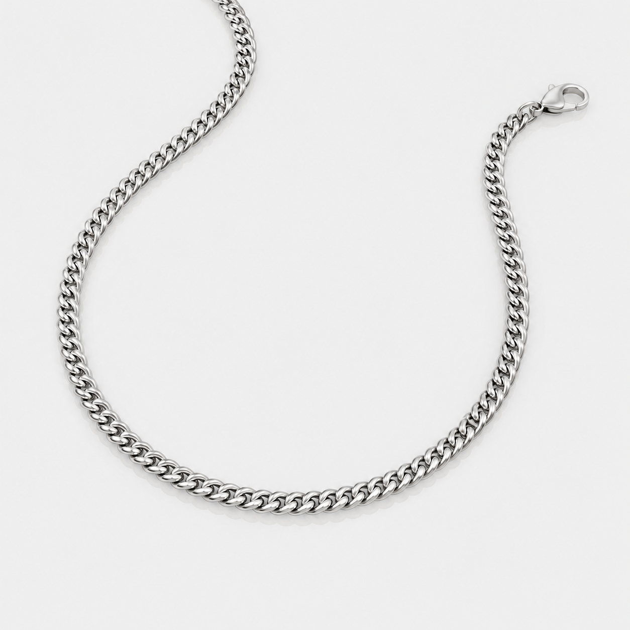 Cuban Chain (Sterling Silver) - 4mm