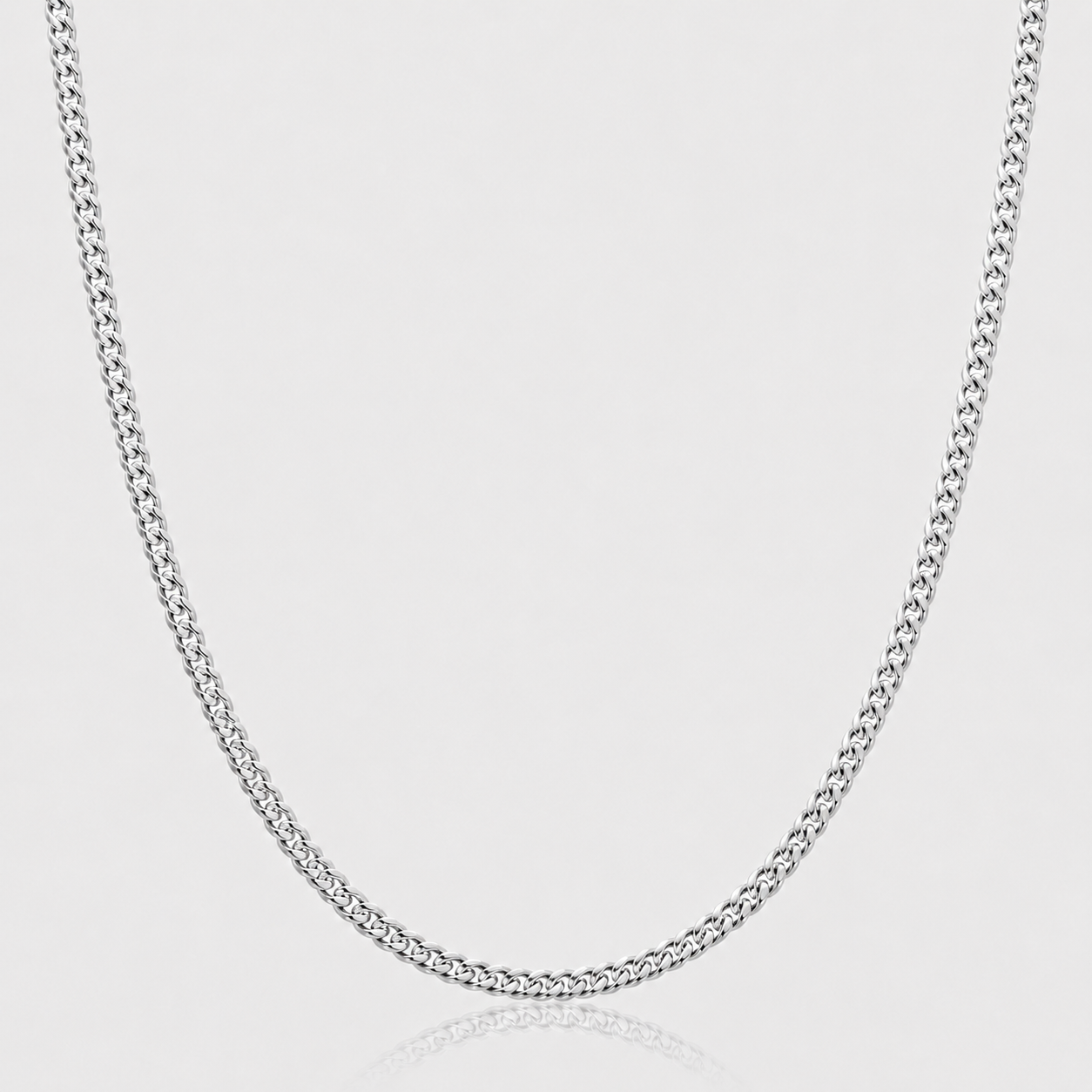 Cuban Chain (Sterling Silver) - 3mm