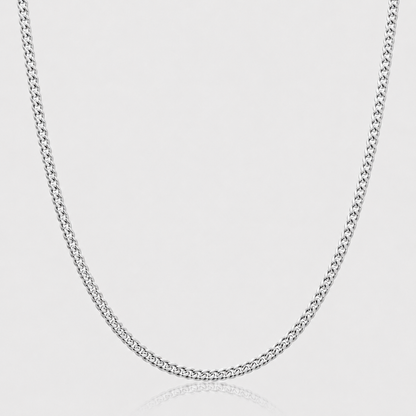 Cuban Chain (Sterling Silver) - 3mm