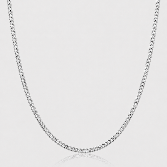 Cuban Chain (Sterling Silver) - 3mm