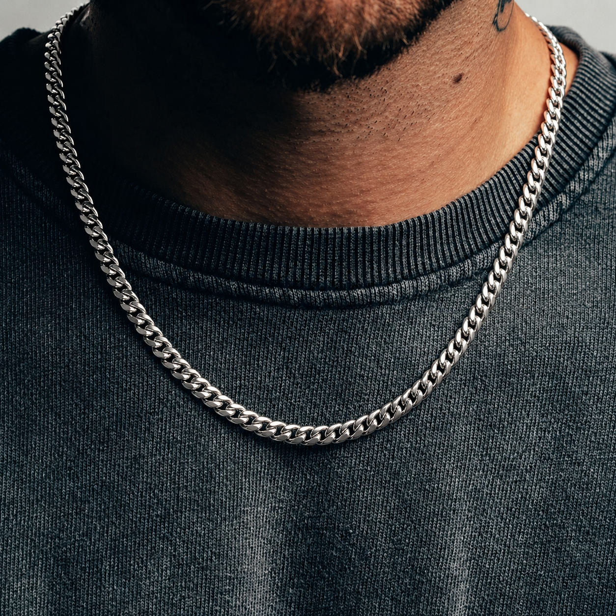 Cuban Chain (Sterling Silver) - 6mm