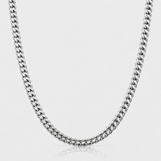 Cuban Chain (Sterling Silver) - 6mm