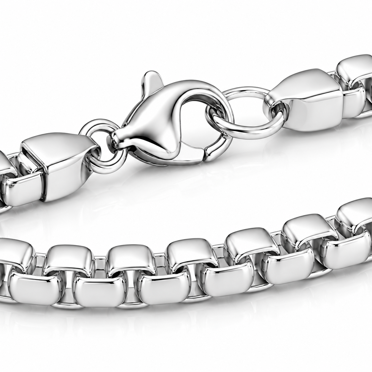 Box Bracelet (Sterling Silver) - 5.5mm