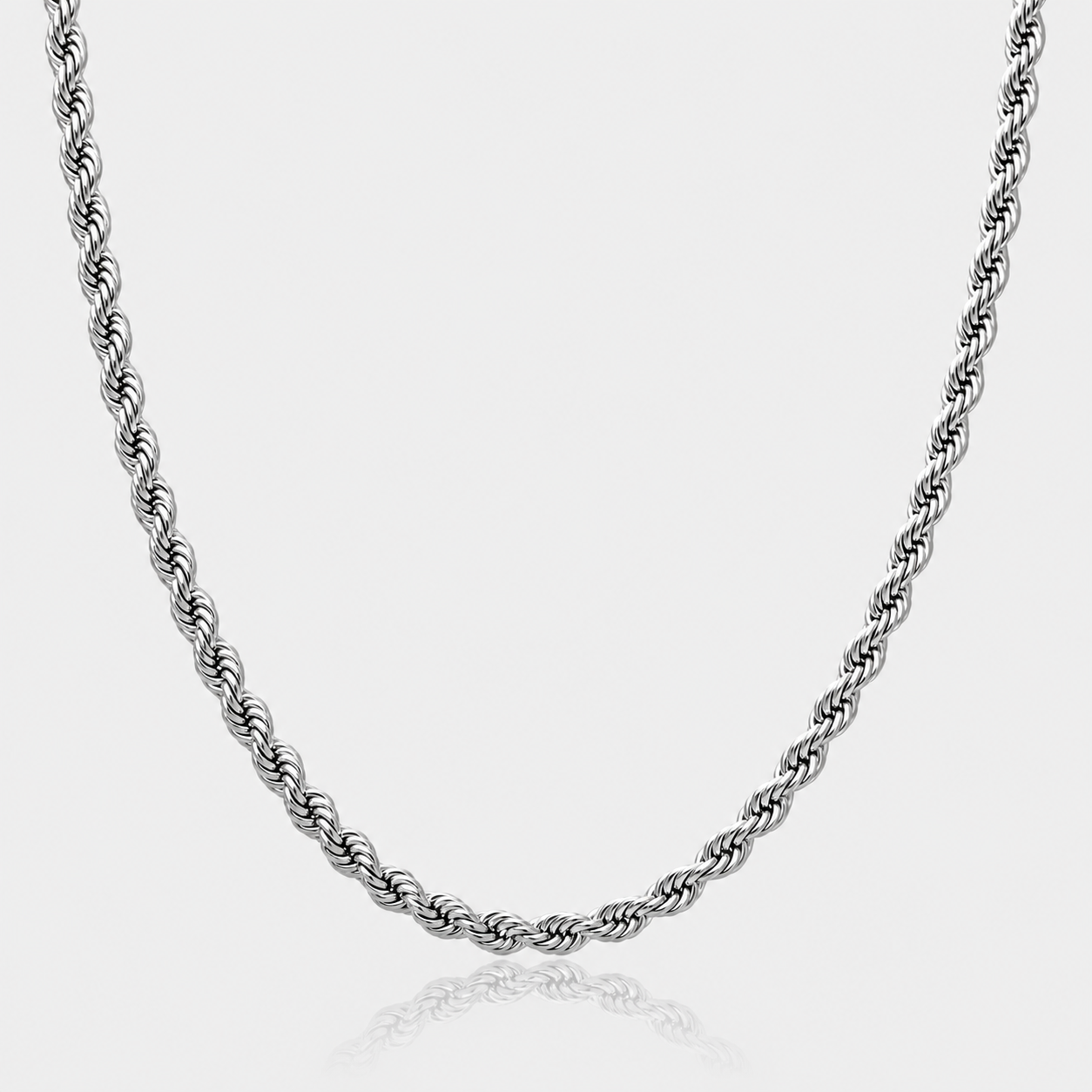 Rope Chain (3.7mm) - Silver