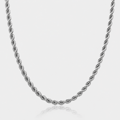 Rope Chain (3.7mm) - Silver