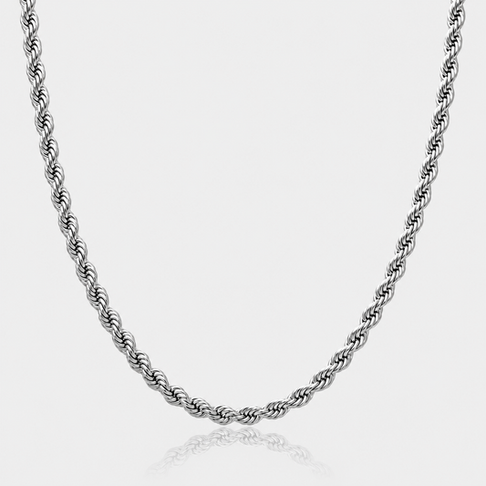Rope Chain (3.7mm) - Silver
