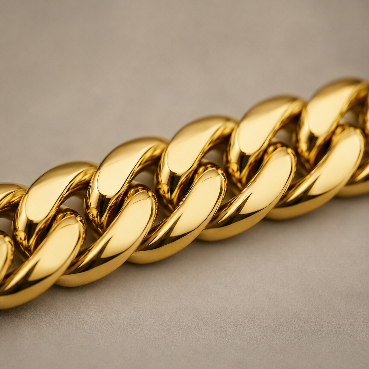 Cuban Bracelet (18ct Gold) - 3mm