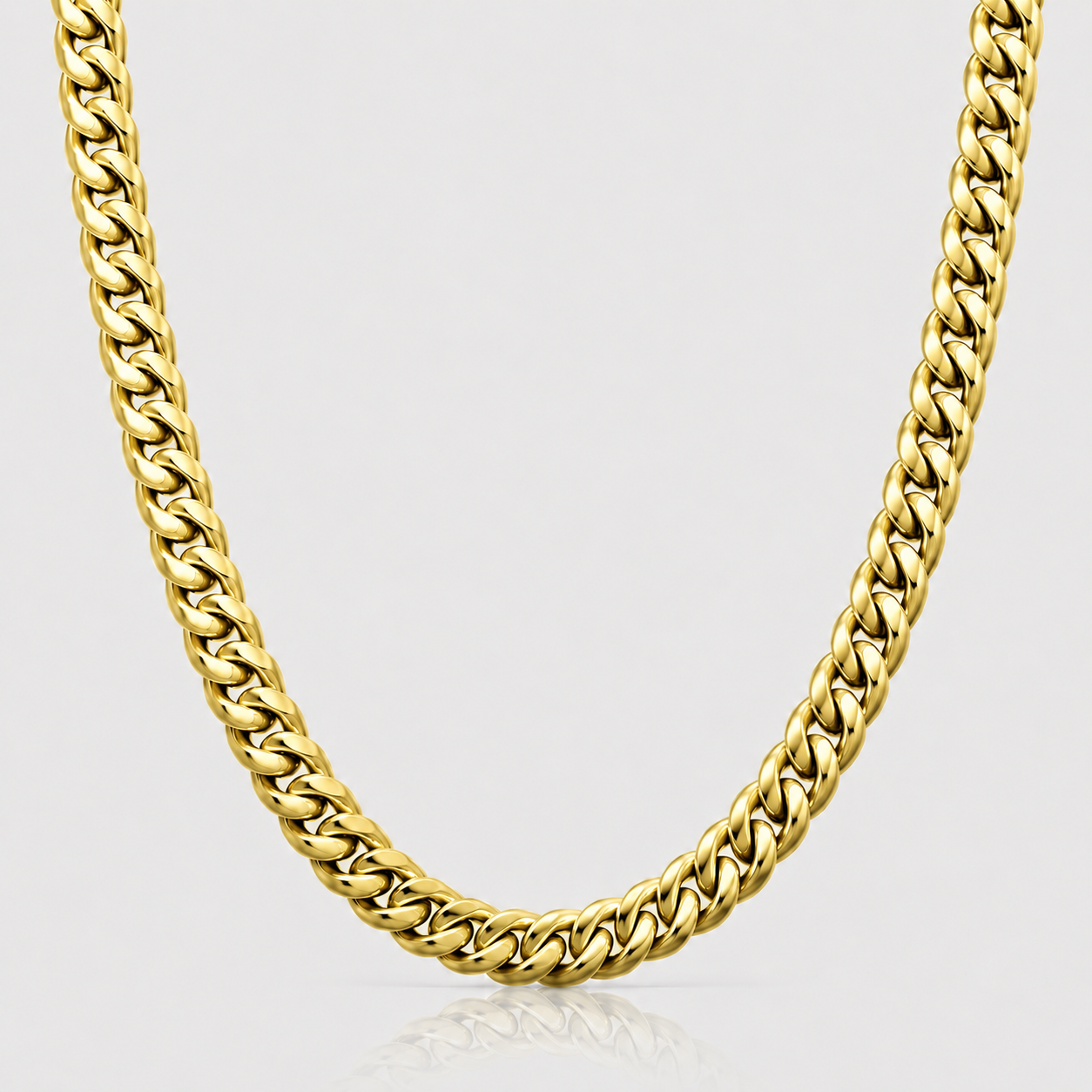 Cuban Chain (18ct Gold) - 7mm