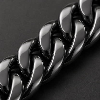 Cuban Chain (Black) - 7mm