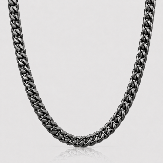 Cuban Chain (Black) - 7mm